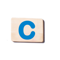 Train Carriage Letter Tablet - C