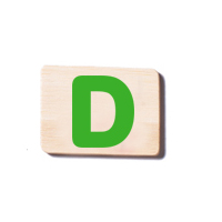 Train Carriage Letter Tablet - D