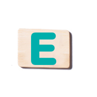 Train Carriage Letter Tablet - E