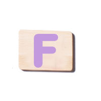 Train Carriage Letter Tablet - F