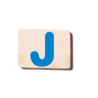 Train Carriage Letter Tablet - J