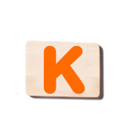Train Carriage Letter Tablet - K