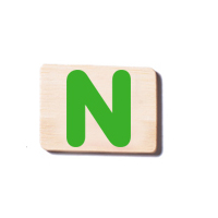 Train Carriage Letter Tablet - N