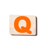 Train Carriage Letter Tablet - Q