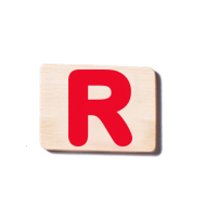 Train Carriage Letter Tablet - R