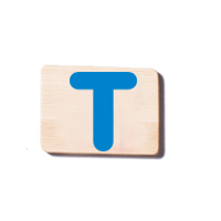 Train Carriage Letter Tablet - T