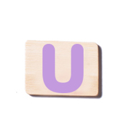 Train Carriage Letter Tablet - U
