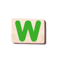 Train Carriage Letter Tablet - W