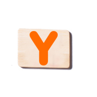Train Carriage Letter Tablet - Y