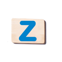 Train Carriage Letter Tablet - Z