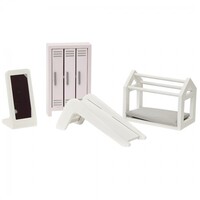 Wooden Doll's House Playroom Furniture Set image