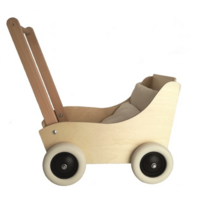 PRAM BEECH WITH NATURAL FABRIC image