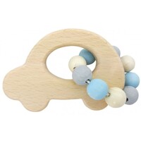 Rattle Car Natural Blue image