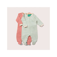 Organic Babygrow - striped  image