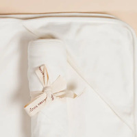 Natural Hooded Baby Blanket image