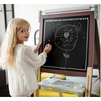 Height Adjustable Blackboard Burgundy image