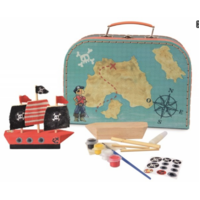 WOODEN PIRATE SHIP TO PAINT image