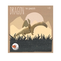 Wooden Dragon to paint image