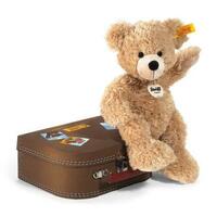 Fynn - Plush Teddy Bear in small Travel Suitcase (beige)