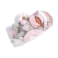 Llorens Crying Baby Doll - mimi llorona capazo porta bebe (42cm) image