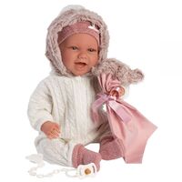 Doll crying baby - Soft Body - Sillita Rosa (42cm) image