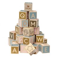Wooden Letter and Number Blocks image