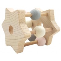 Hess-Spielzeug Rattle Star Natural Pink image