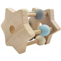 Hess-Spielzeug Rattle Star Natural Blue
