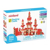 Aptitude Eco Wooden Stacking Castle Set (100 pce) image
