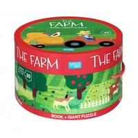 Book and Giant Puzzle - The Farm (30 piece) image