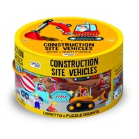 Book and Giant Puzzle - Construction (30 piece) image