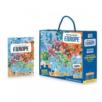 Travel, Learn & Explore Europe - Puzzle & Book Set (210 pce) image