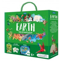 The Ultimate Atlas and Puzzle Set - Earth (500 piece) image