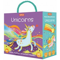 3D Puzzle and Book Set - Read and Learn with Unicorns (40 piece) image