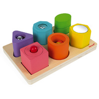 Janod - Shapes & Sounds 6 Block Puzzle image