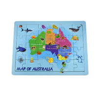 2 in 1 Australian Map Jigsaw Puzzle image