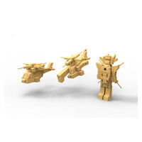 WOODEN TRANSFORMER - BLACKHAWK image