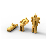 WOODEN TRANSFORMER - SUBMARINE image