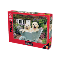 Puppies in a Wheelbarrow (260 pce) image