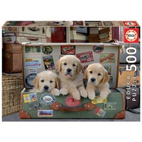 Puppies In The Luggage (500 piece) image