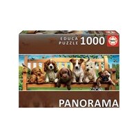 Puppies on the Bench - Panorama (1000 pce) image