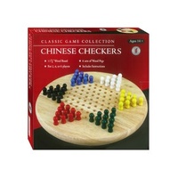 Chinese Checkers Wood W.Pegs image