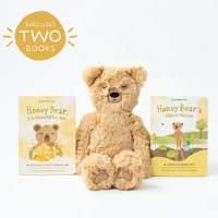 Slumberkins - Honey Bear's Gratitude Plush Set - with 2 Books! image
