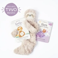 Slumberkins - Sloth's Routines Plush Snuggler Set - with 2 Books image