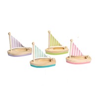 Small Wooden Sailboat image