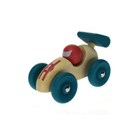 RETRO WOODEN RACING CAR image