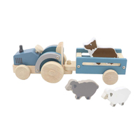 Wooden Tractor with Sheepdog image