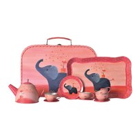 Tin Tea Set - Elephant (15 piece) image