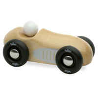 Mini old  sports car - natural wood image