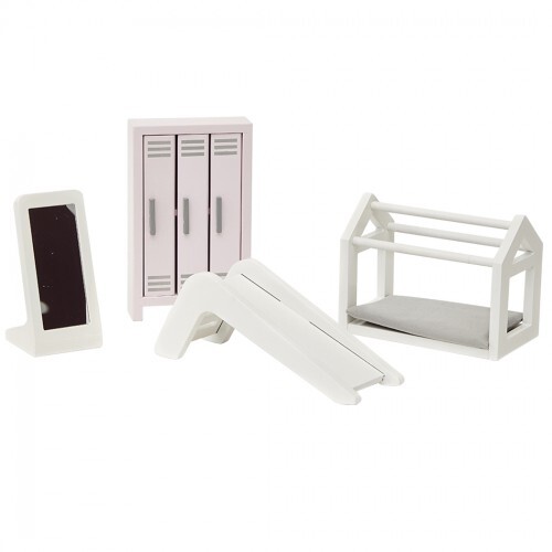 Wooden Doll's House Playroom Furniture Set